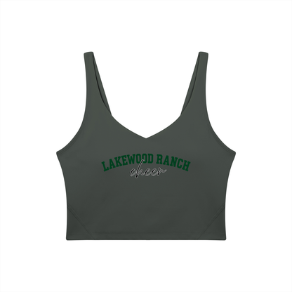 Cursive Lakewood Ranch Women's V-Neck Yoga Sports Bra