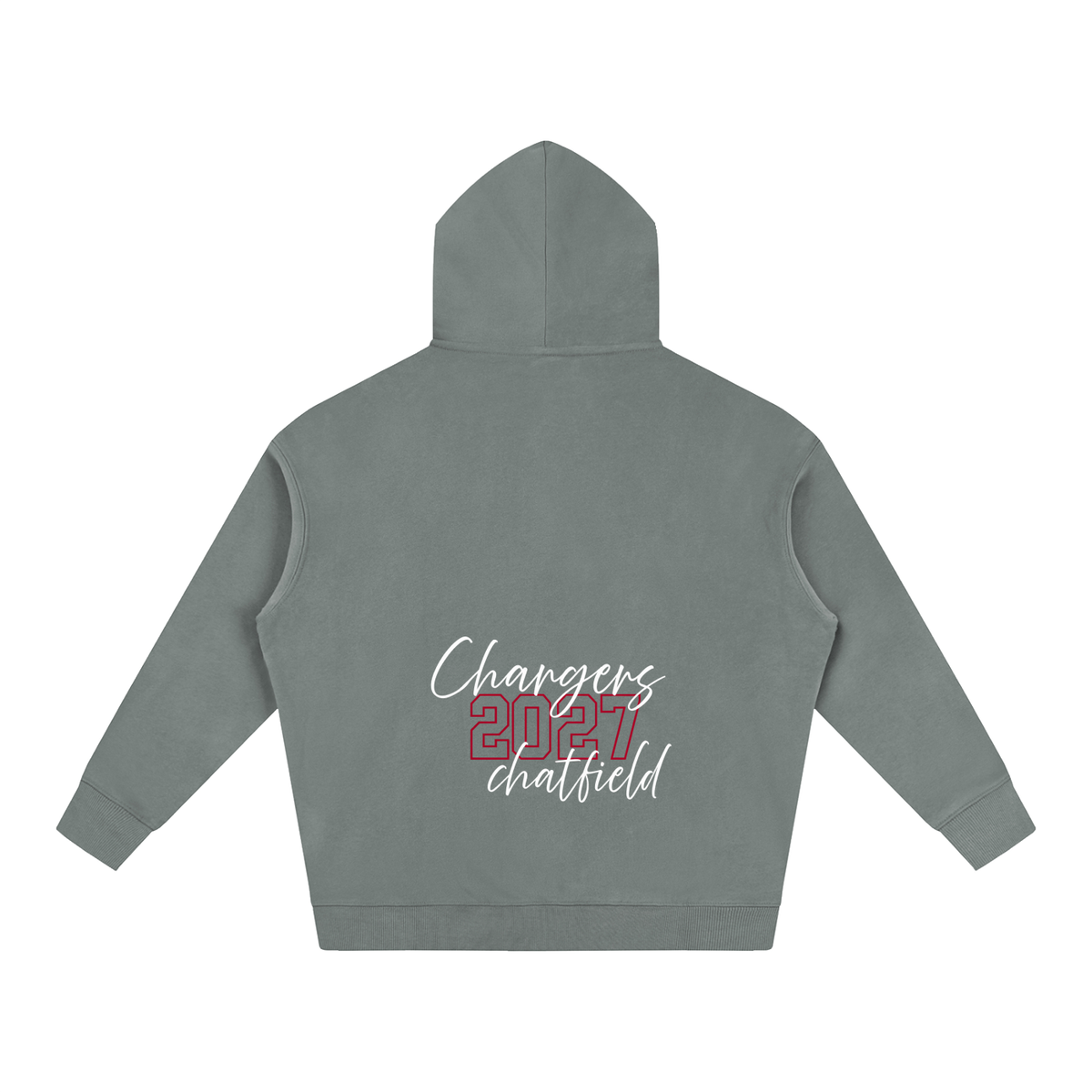 Cursive Front Chatfield Oversize Fleeced Hoodie