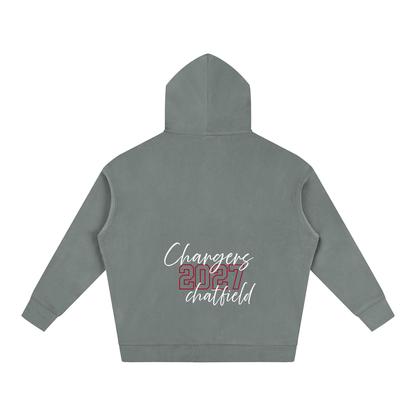 Cursive Front Chatfield Oversize Fleeced Hoodie