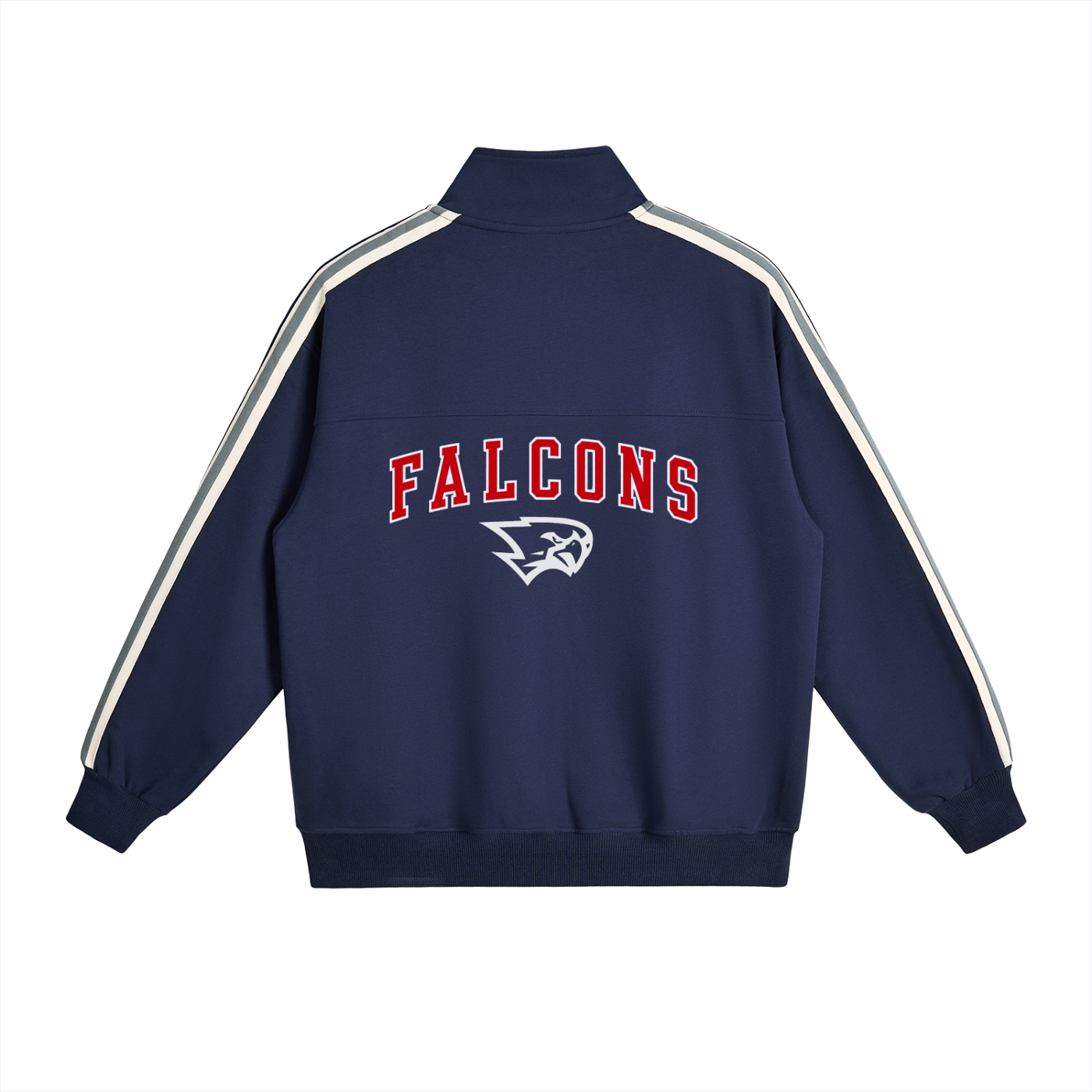 Old School Contrast Piping Warmup Jacket