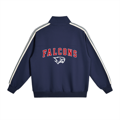 Old School Contrast Piping Warmup Jacket