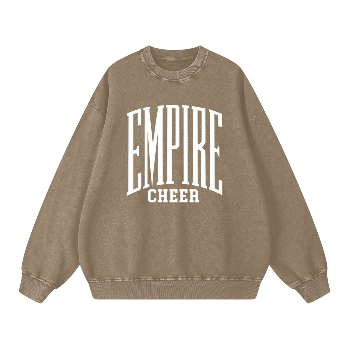 Basic 3 Empire Snow Washed Oversized Sweatshirt