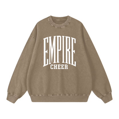 Basic 3 Empire Snow Washed Oversized Sweatshirt