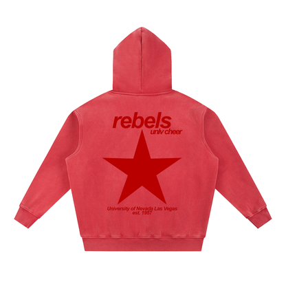 Snow Wash Fleece Oversize Hoodie