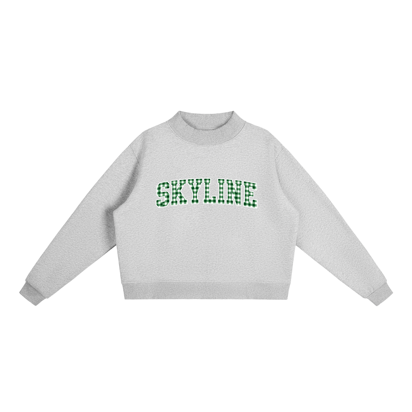 Essential Fleece Mock-Neck Crew Sweatshirt