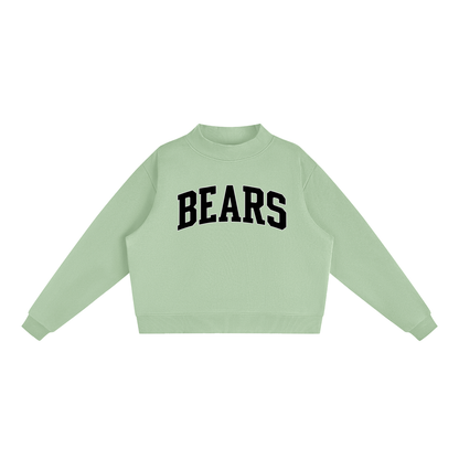 Essential Fleece Mock-Neck Crew Sweatshirt