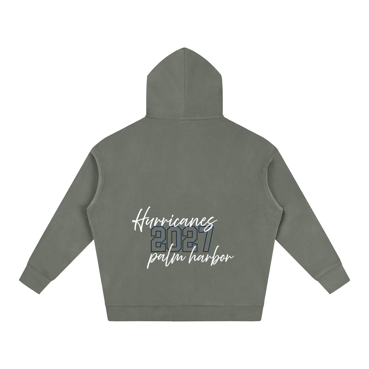 Cursive Front Palm Harbor Oversize Fleeced Hoodie