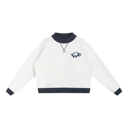 Women’s Mock Neck Crewneck Sweatshirt