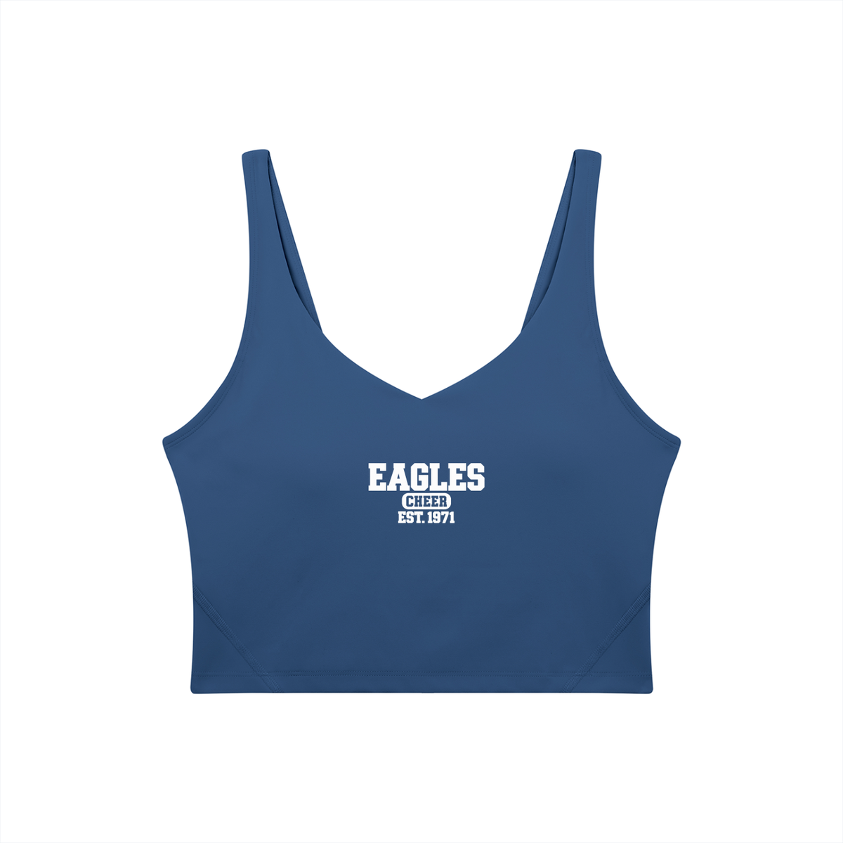Old School Oakland Middle Women's V-Neck Yoga Sports Bra