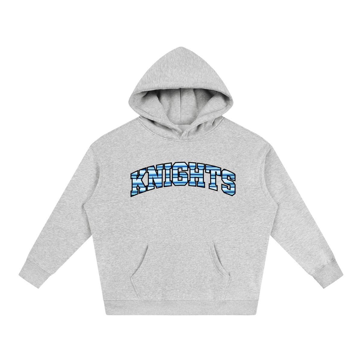 Striped Knights Oversize Fleeced Hoodie