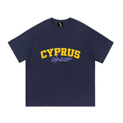 Cursive Cyprus Essential Cotton T-Shirt