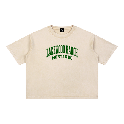 Basic 2 Lakewood Ranch Mineral Wash Boxy Cotton T-Shirt