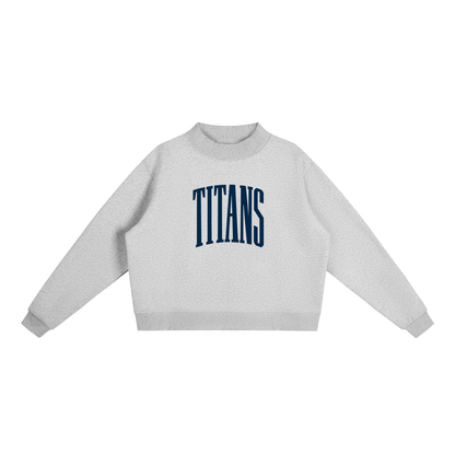 Navy Titans Mockneck