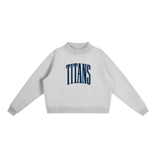 Navy Titans Mockneck