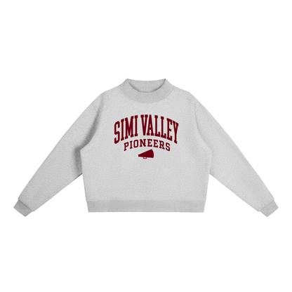Basic 2 Simi Valley Essential Fleece Mock-Neck Crew Sweatshirt