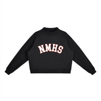 Essential Fleece Mock-Neck Crew Sweatshirt