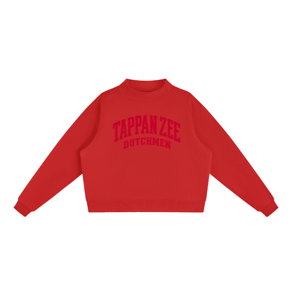 Basic 2 Tappan Zee Essential Fleece Mock-Neck Crew Sweatshirt (printed)