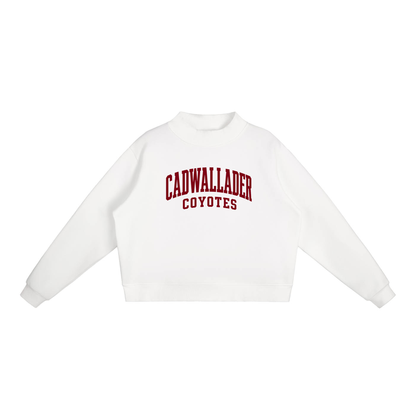 Essential Fleece Mock-Neck Crew Sweatshirt