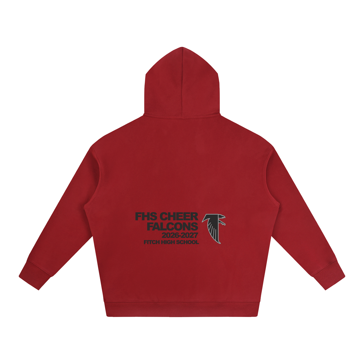Vector Star Front Fitch Oversize Fleeced Hoodie