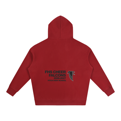 Vector Star Front Fitch Oversize Fleeced Hoodie