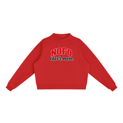 Cheer Mom North Fork Essential Fleece Mock-Neck Crew Sweatshirt (printed)