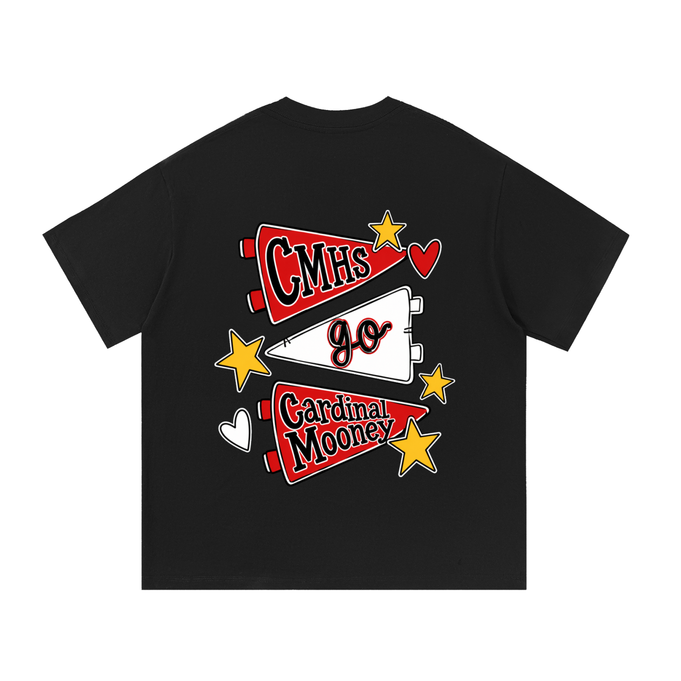 Lets Go Cardinal Mooney Essential Oversized Cotton T-Shirt