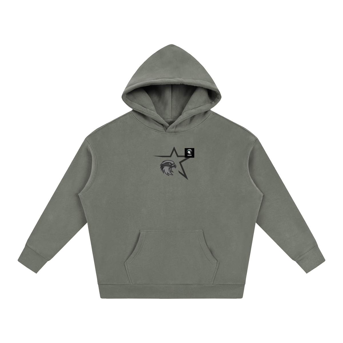 Vector Star Front Seahawks Oversize Fleeced Hoodie