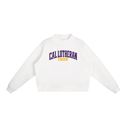 Basic 1 Cal Lutheran Essential Fleece Mock-Neck Crew Sweatshirt (printed)