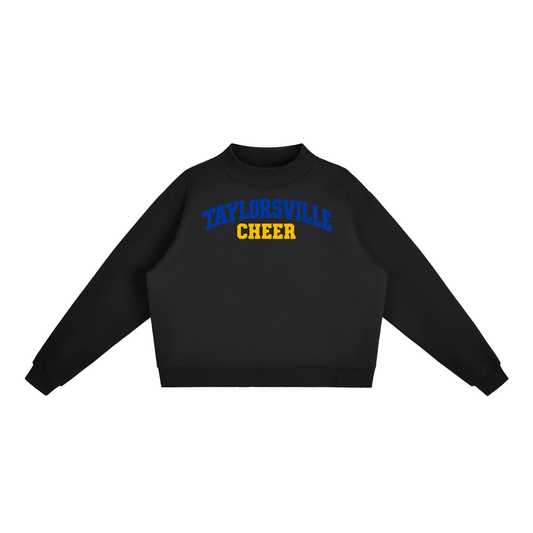 Basic 1 Taylorsville Essential Fleece Mock-Neck Crew Sweatshirt