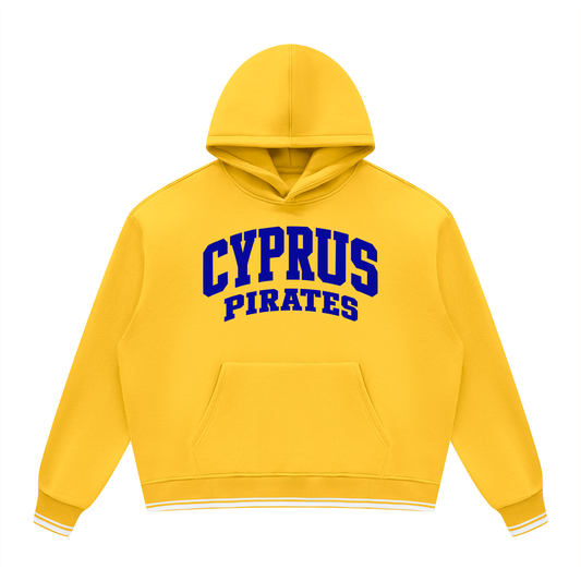 CYPRUS Unisex Oversized Color Block Fleece Hoodie