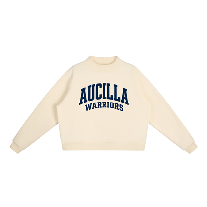 Basic 2 Aucilla Essential Fleece Mock-Neck Crew Sweatshirt