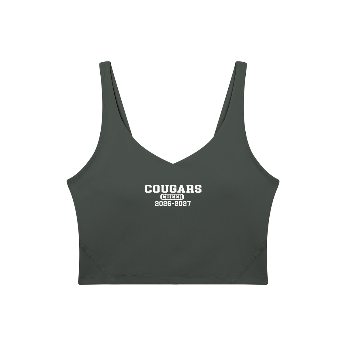 Old School Cardinal Mooney Women's V-Neck Yoga Sports Bra