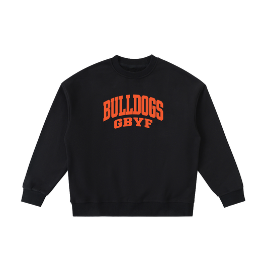 Basic 2 Green Bulldogs Essential Fleece Kids' Crewneck Sweatshirt
