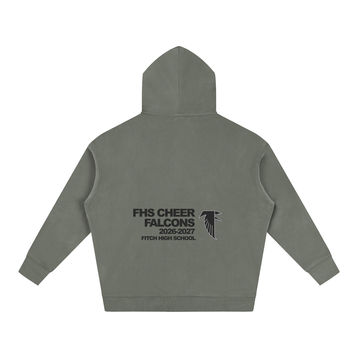 Vector Star Front Fitch Oversize Fleeced Hoodie