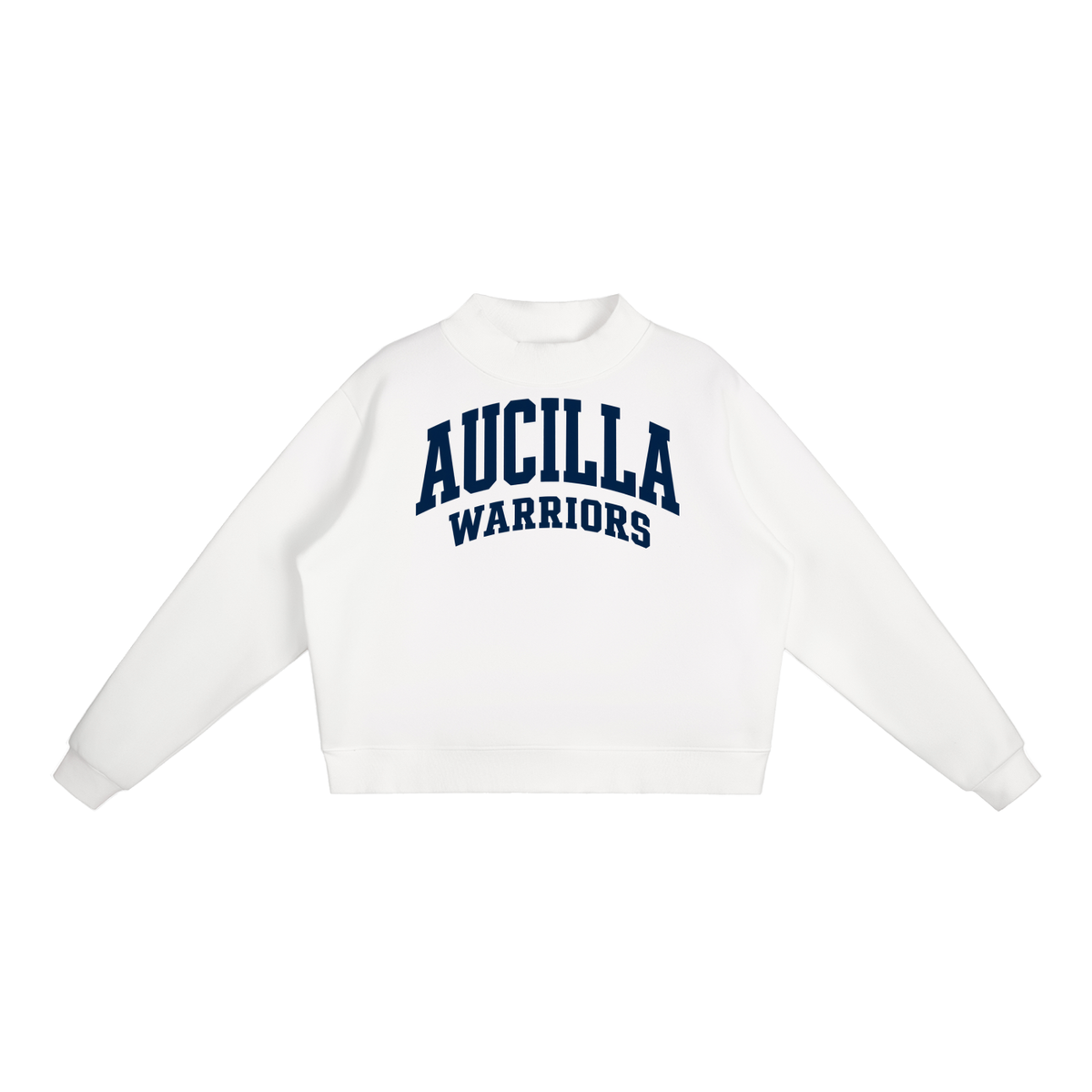 Basic 2 Aucilla Essential Fleece Mock-Neck Crew Sweatshirt