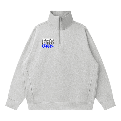 Quarter-Zip Drop Shoulder Sweatshirt