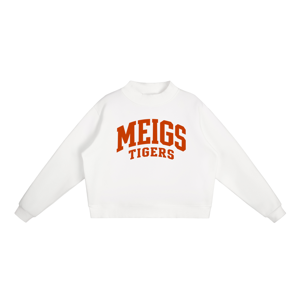 Basic 2 Meigs County Essential Fleece Mock-Neck Crew Sweatshirt (printed)