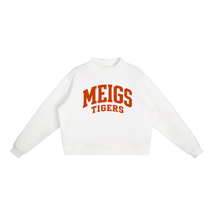 Basic 2 Meigs County Essential Fleece Mock-Neck Crew Sweatshirt (printed)