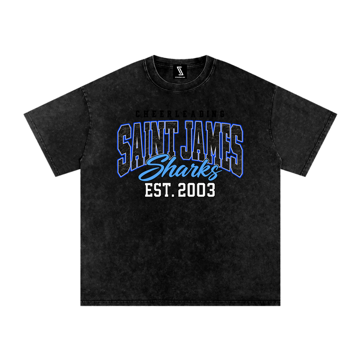 Vintage Saint James Snow Washed Oversized Cotton T-Shirt