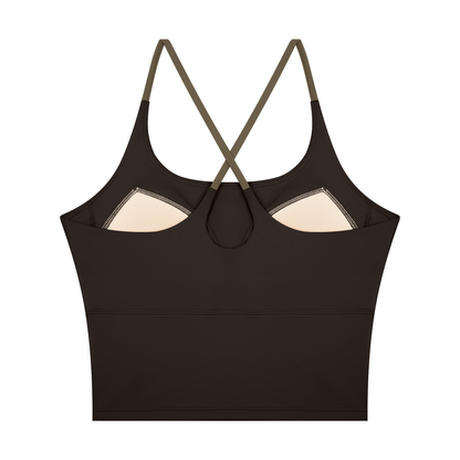 Strive Colorblock Crop Tank