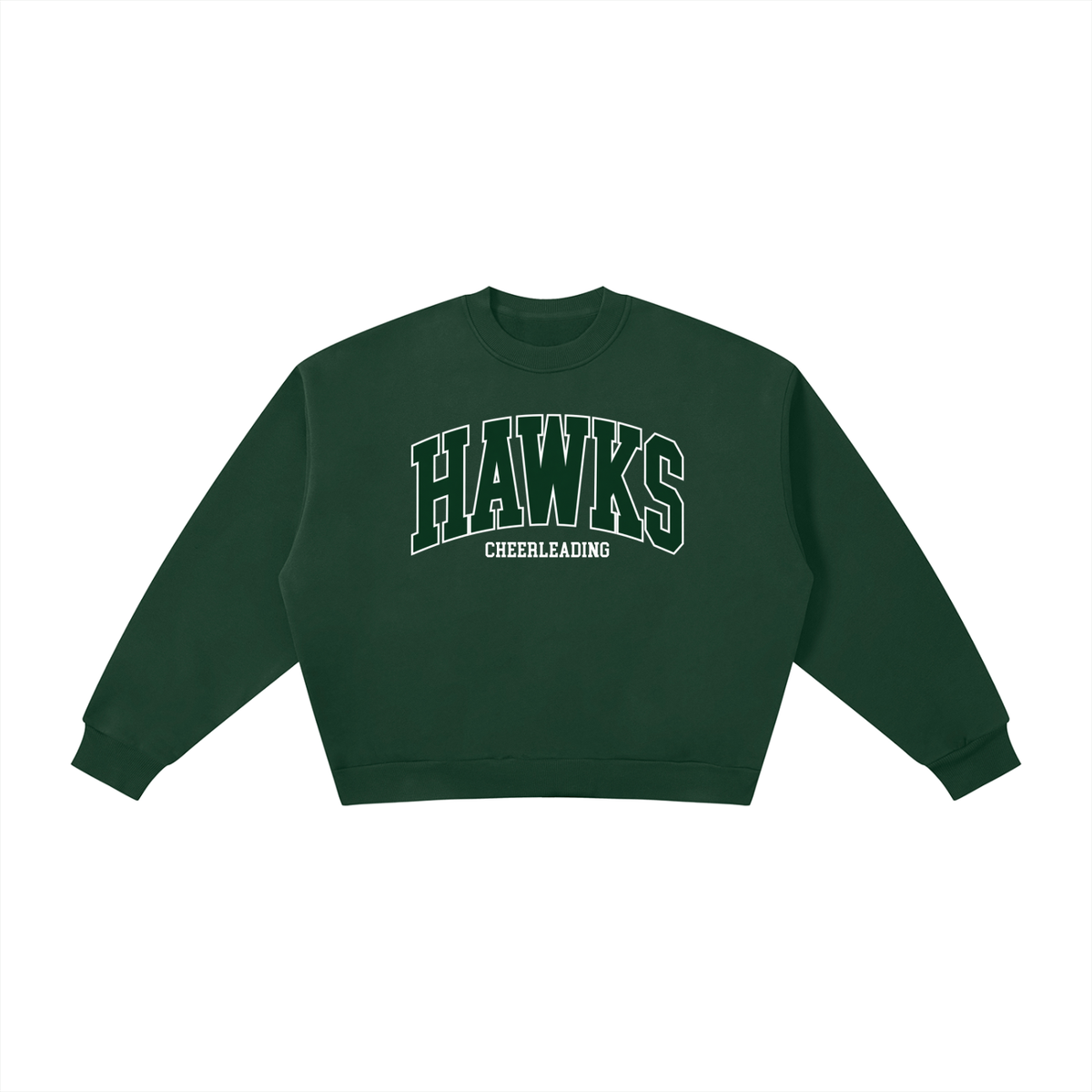 HAWKS Boxy Fleece Crewneck Sweatshirt