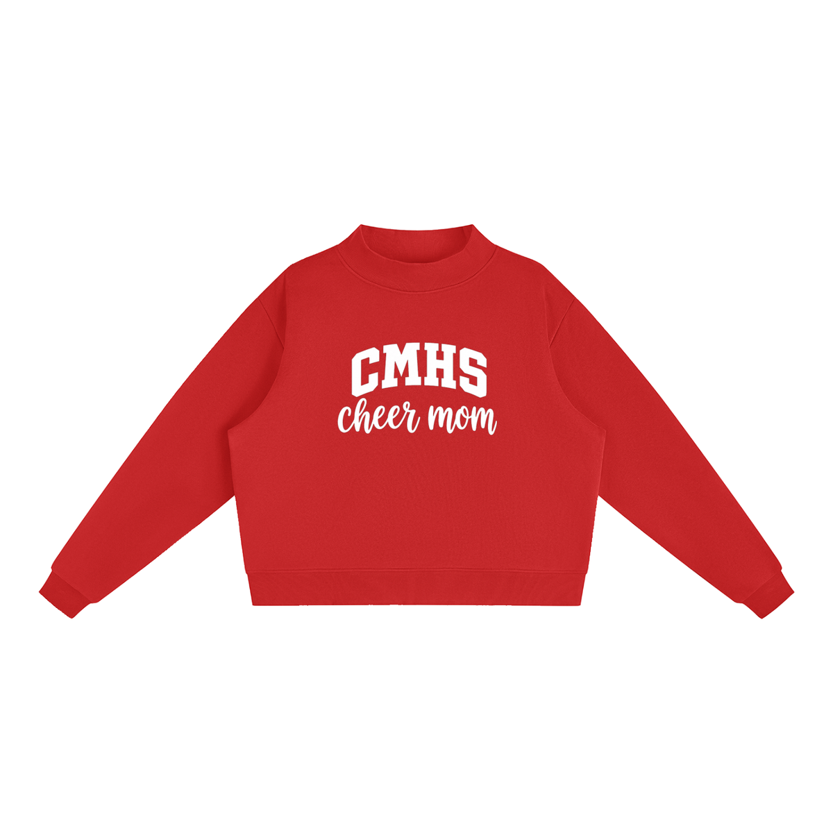 Essential Fleece Mock-Neck Crew Sweatshirt
