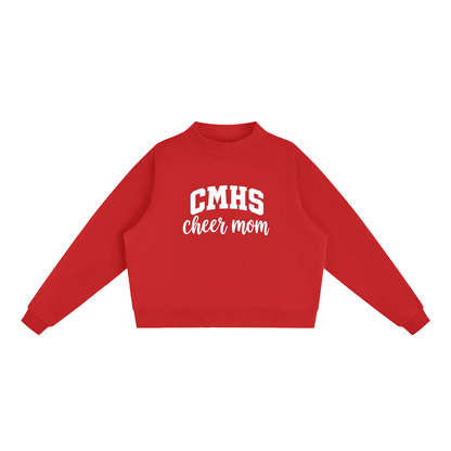 Essential Fleece Mock-Neck Crew Sweatshirt
