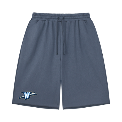 Unisex Loose Raw Edge Shorts