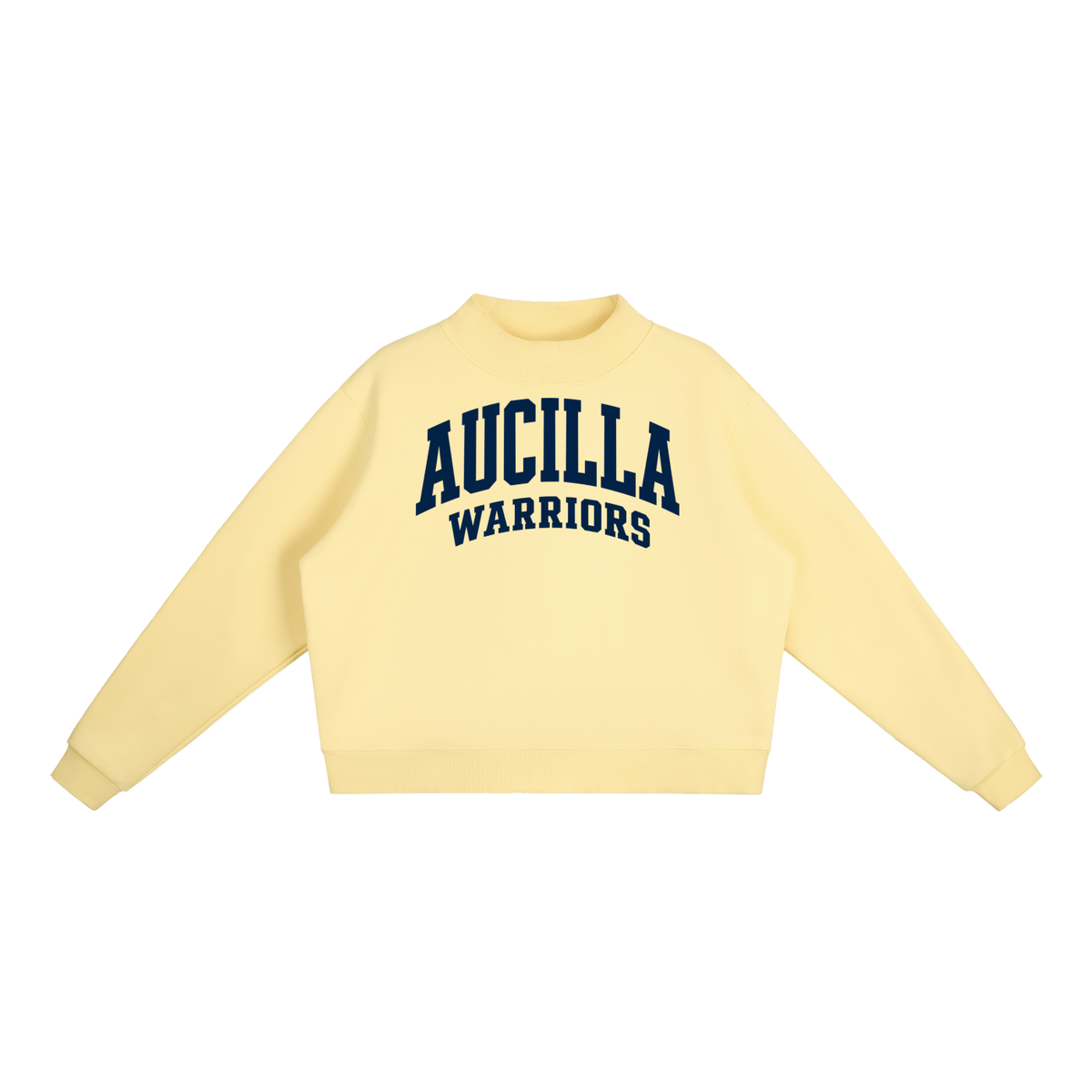 Basic 2 Aucilla Essential Fleece Mock-Neck Crew Sweatshirt