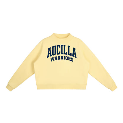Basic 2 Aucilla Essential Fleece Mock-Neck Crew Sweatshirt