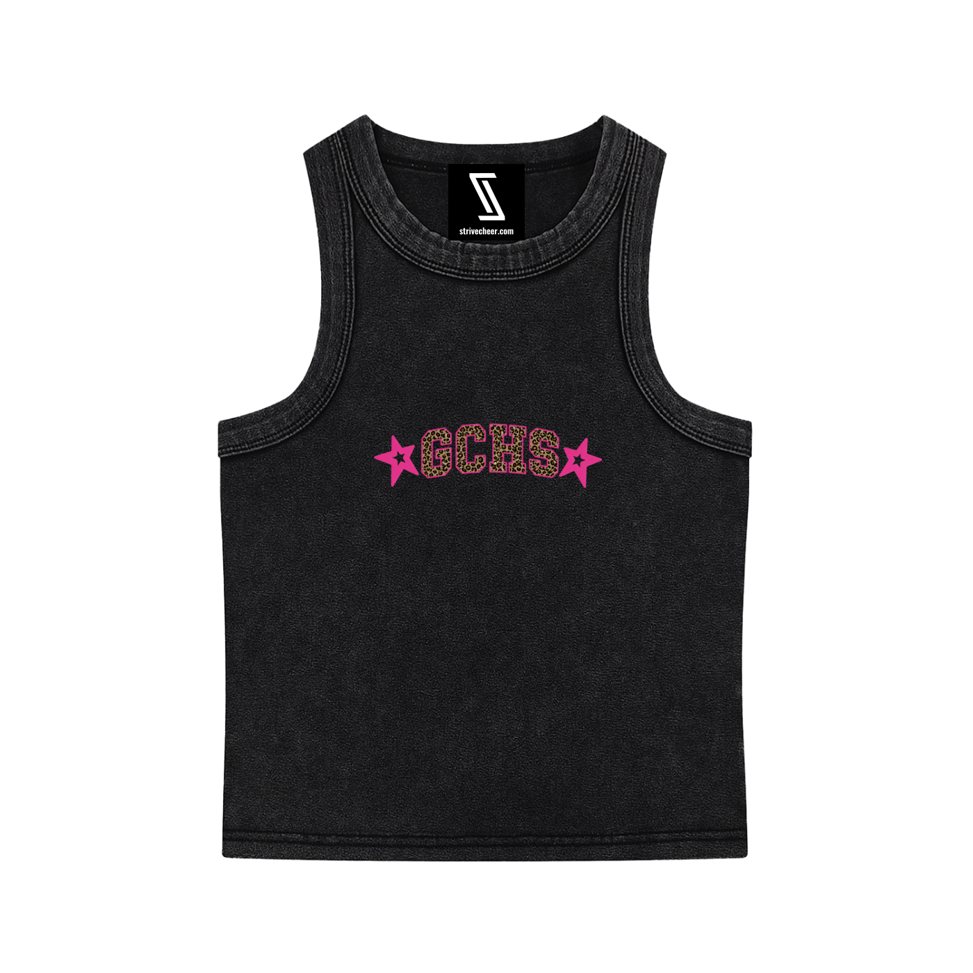 Washed  Leopard Tank Top