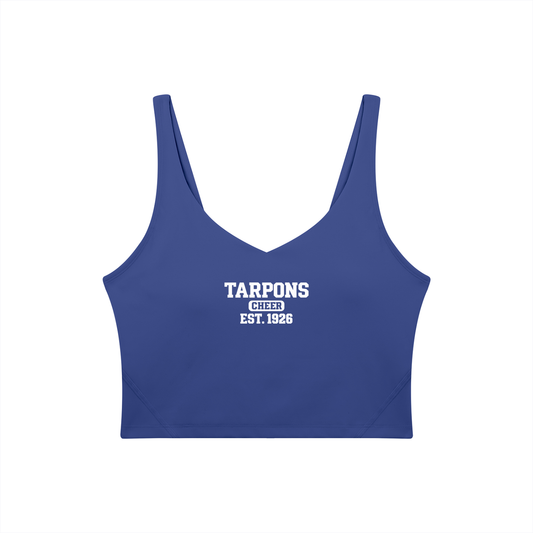 Old School Charlotte Women's V-Neck Yoga Sports Bra