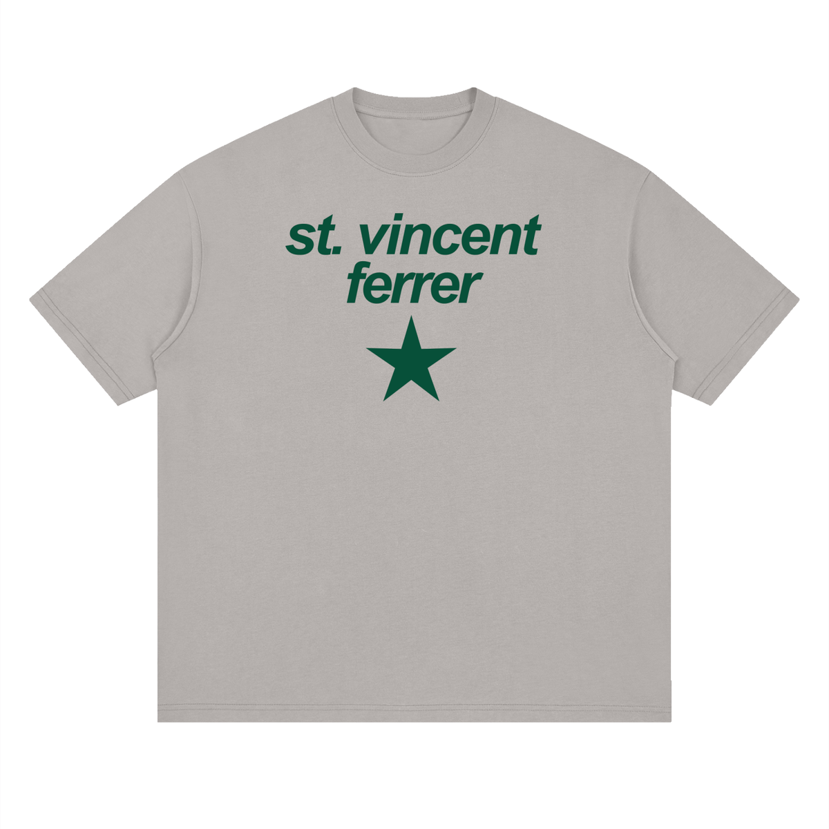 Big Star St Vincent Ferrer Streetwear Loose Drop Shoulder T-Shirt