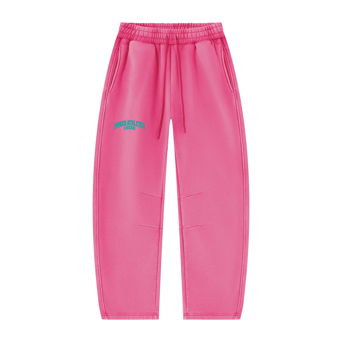 Power Athletics Unisex Vintage Wash Barrel Leg Fleece Sweatpants